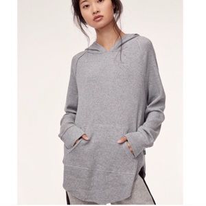 TNA Thermal Waffle Hooded Long Sleeve Shirt